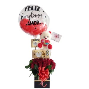 Cubito de feliz cumpleaños -floristería Cali